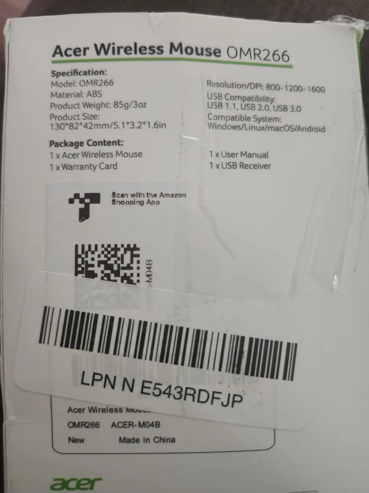 New Acer Wireless Mouse OMR266 image indicator(2)