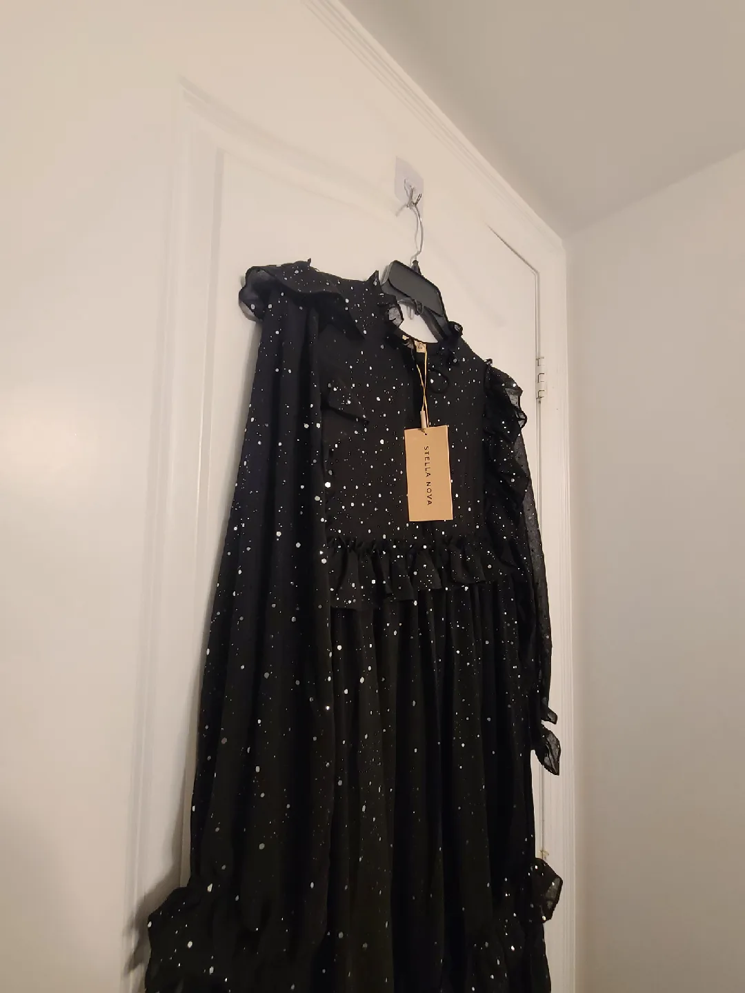 Stella Nova Black Sparkle Dress - Size Small image indicator(3)