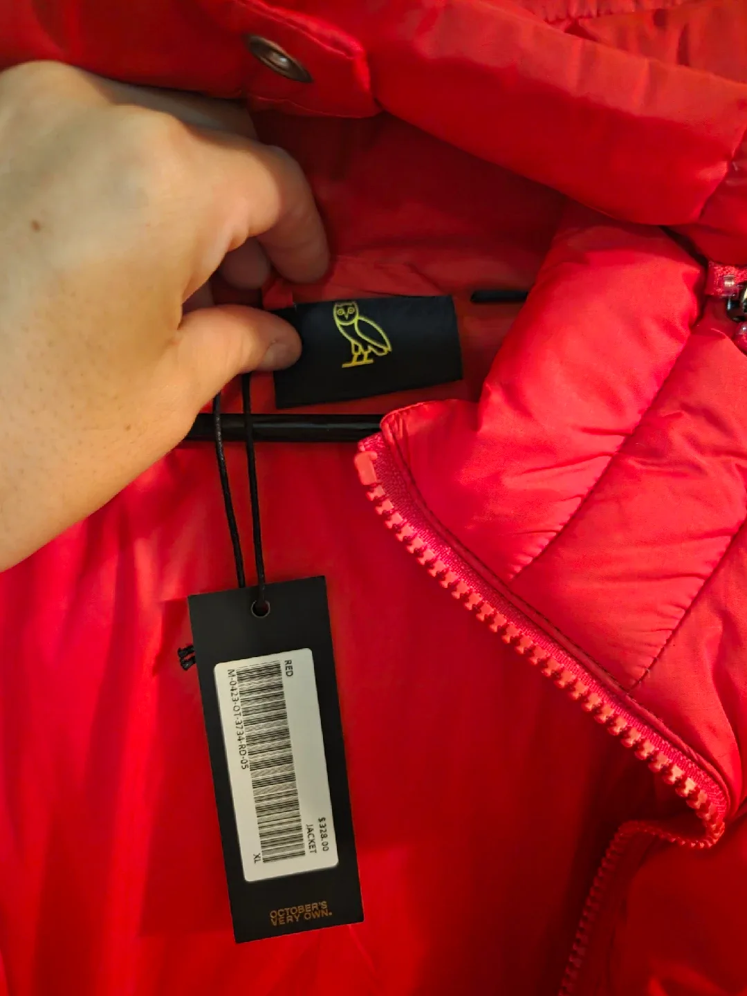 Red OVO Puffer Jacket image indicator(6)