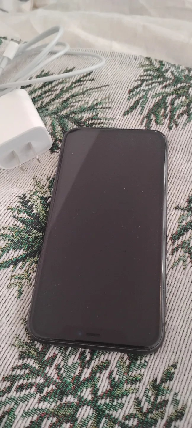 Black iPhone 11  with Charger image indicator(3)