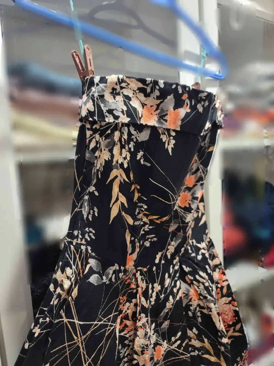 Floral Strapless Dress - Size Small thumbnail