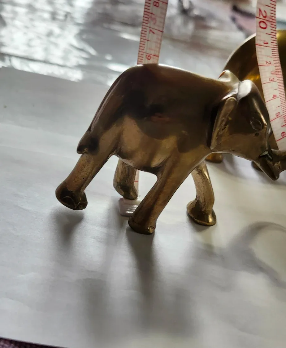 Solid Brass Elephant Figurines (Set of 3) FIRM PRICE image indicator(6)