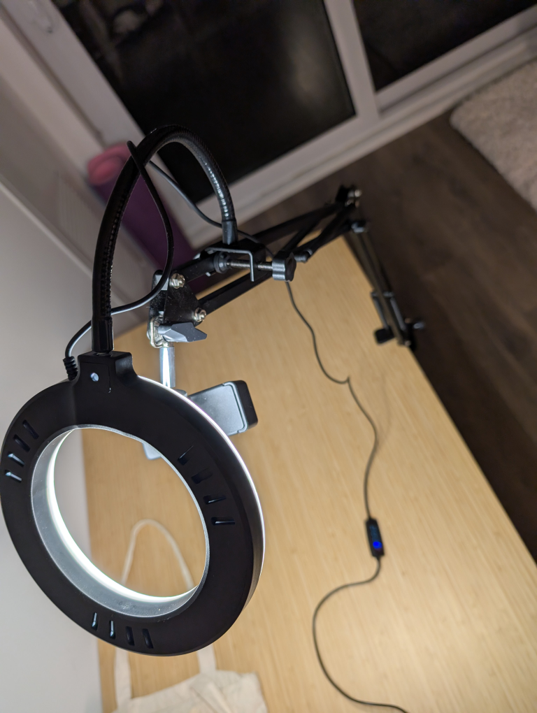 LED Ring Light with Stand & Phone Holder - photo 2