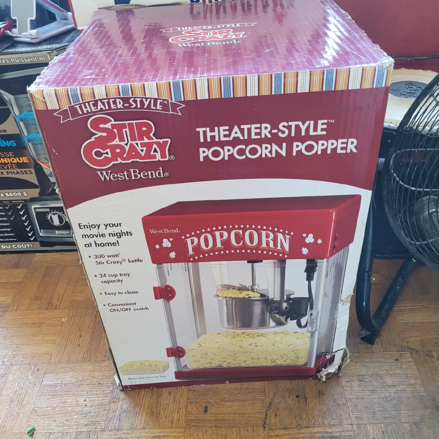 NEW WEST Bend Stir Crazy Theater Popcorn Popper thumbnail