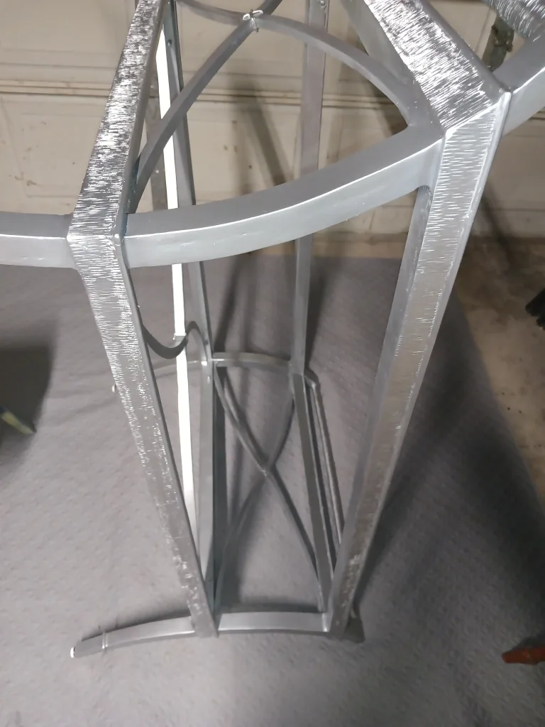 Silver Metal & Glass Coffee Table image indicator(8)