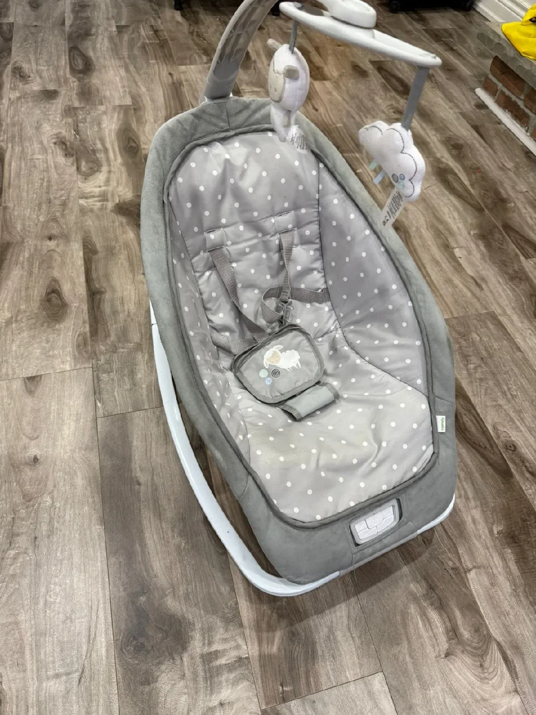 Ingenuity Baby Bouncer - Grey Polka Dot