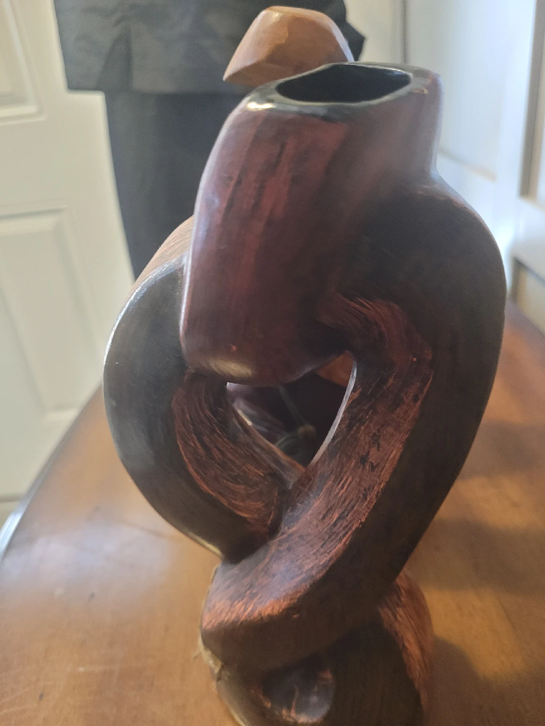 Set of 3 Decorative Wooden Vases
