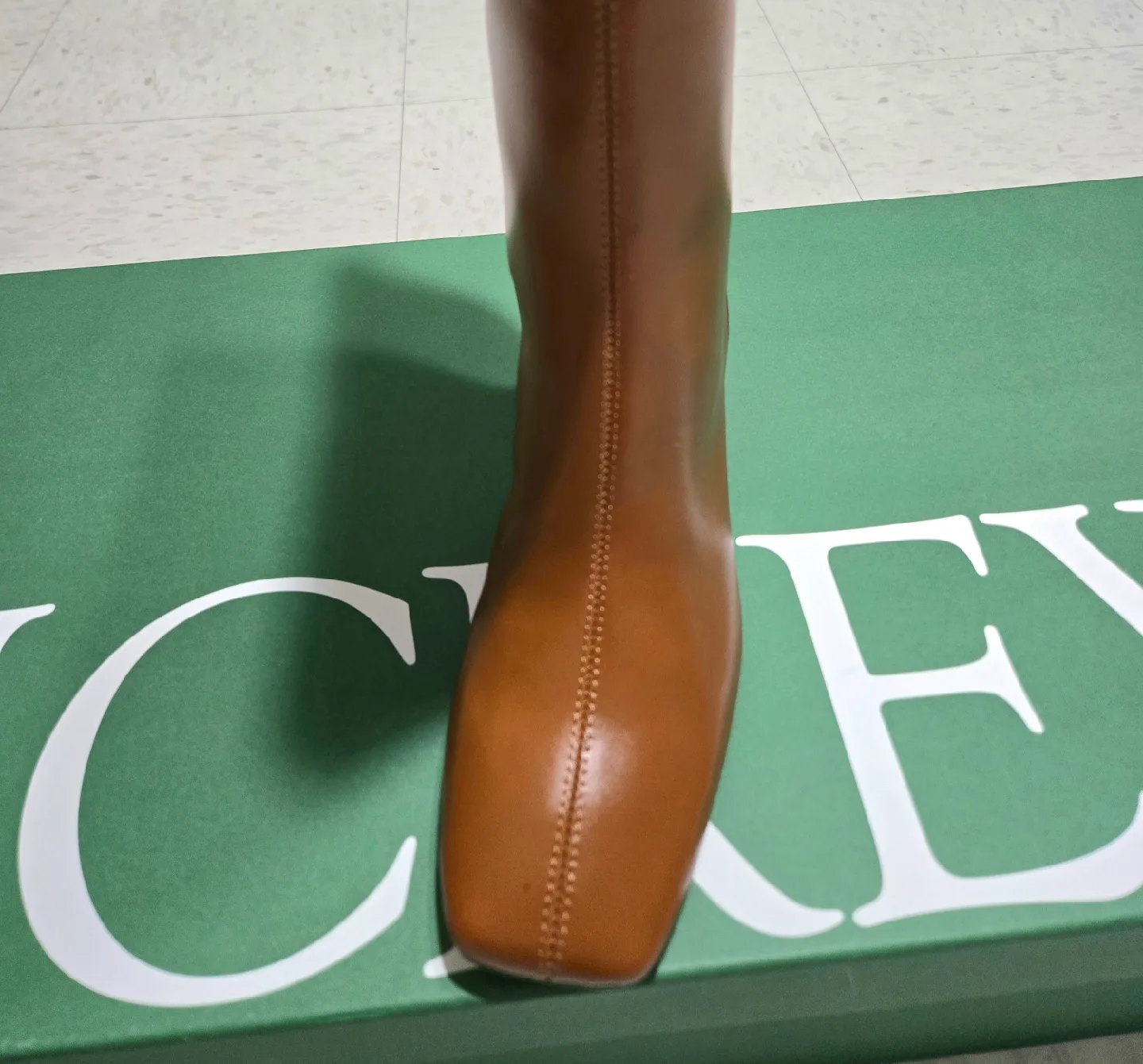 J.Crew Brown Leather Knee High Boots image indicator(3)