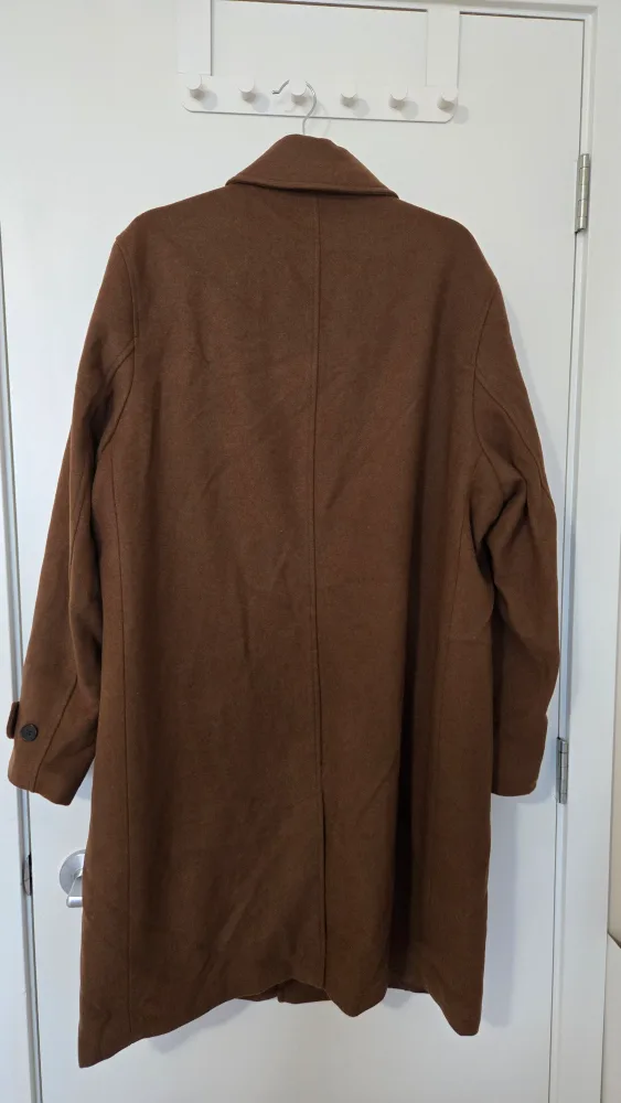 H&M Brown Wool Blend Coat - Size 42R image indicator(2)