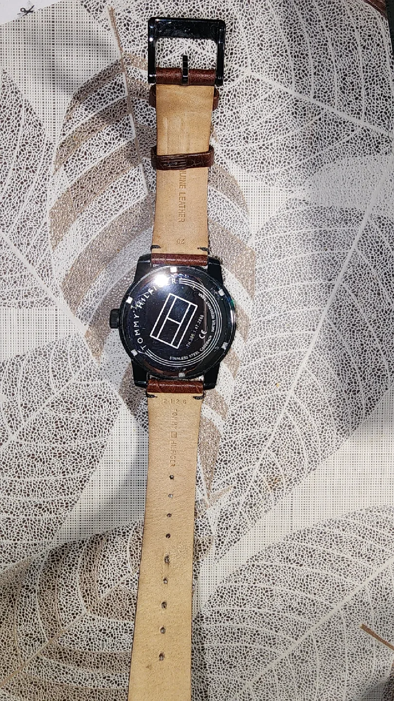 Tommy Hilfiger Watch with Brown Leather Strap image indicator(2)