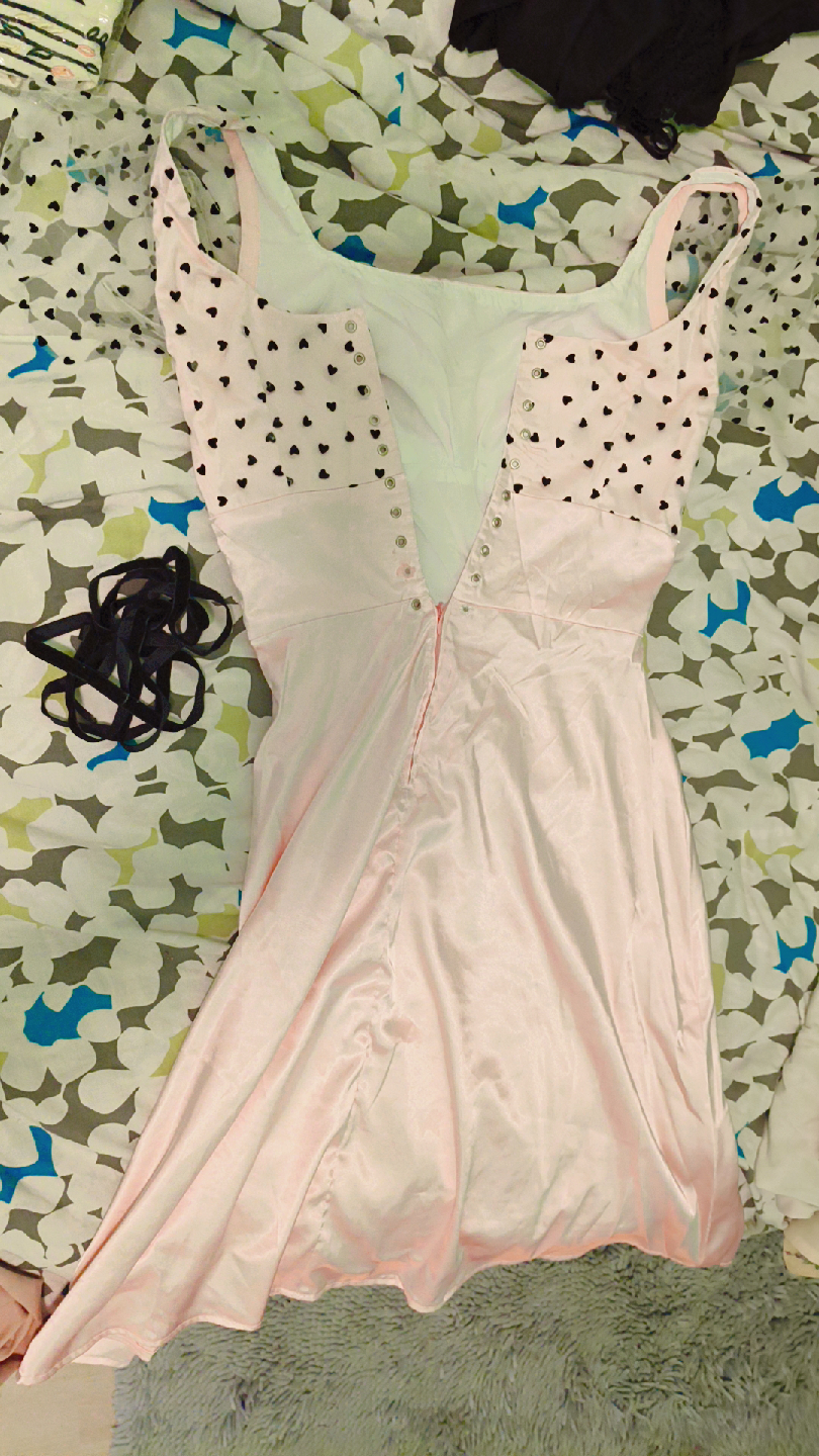 Pink Dress with Heart Print - photo 2