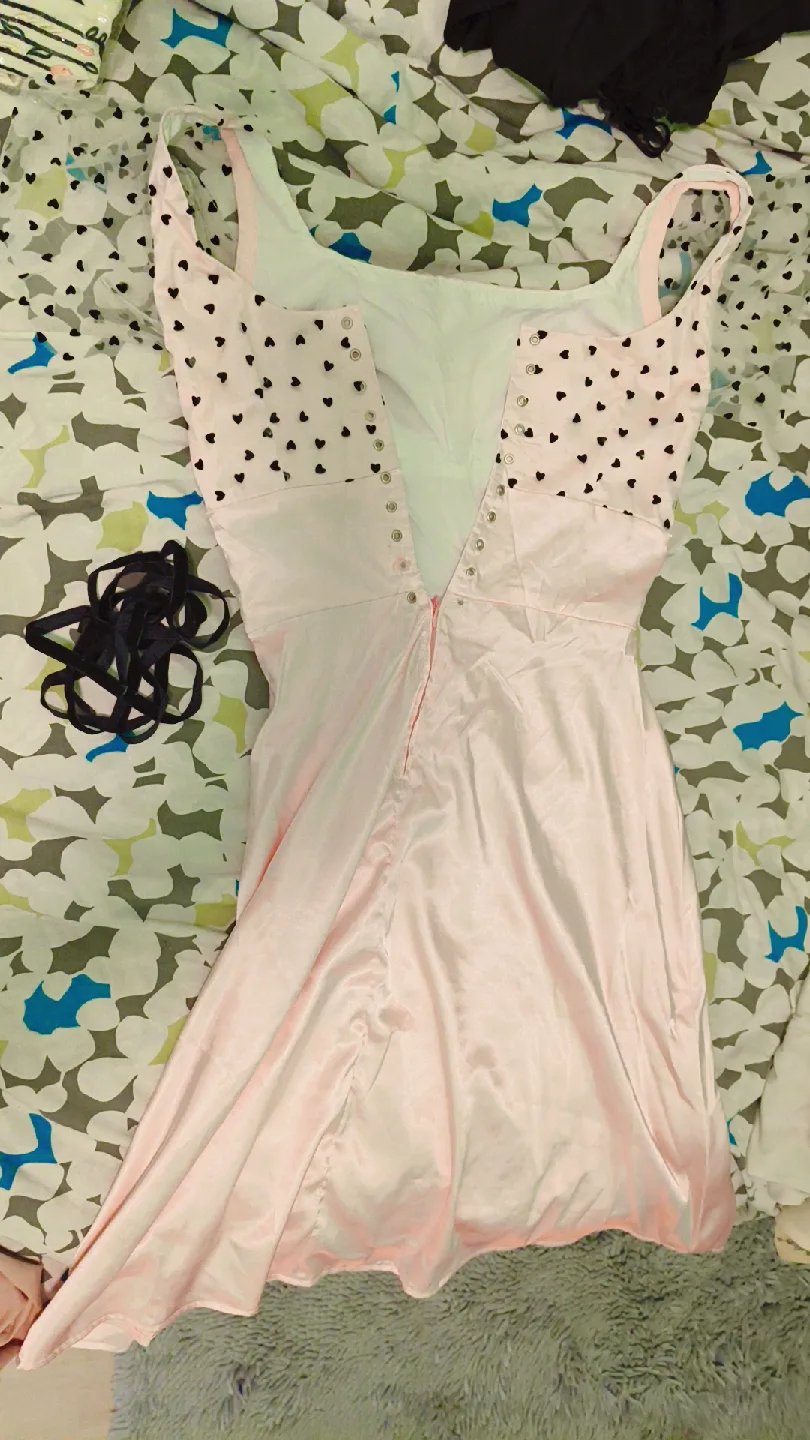 Pink Dress with Heart Print image indicator(2)