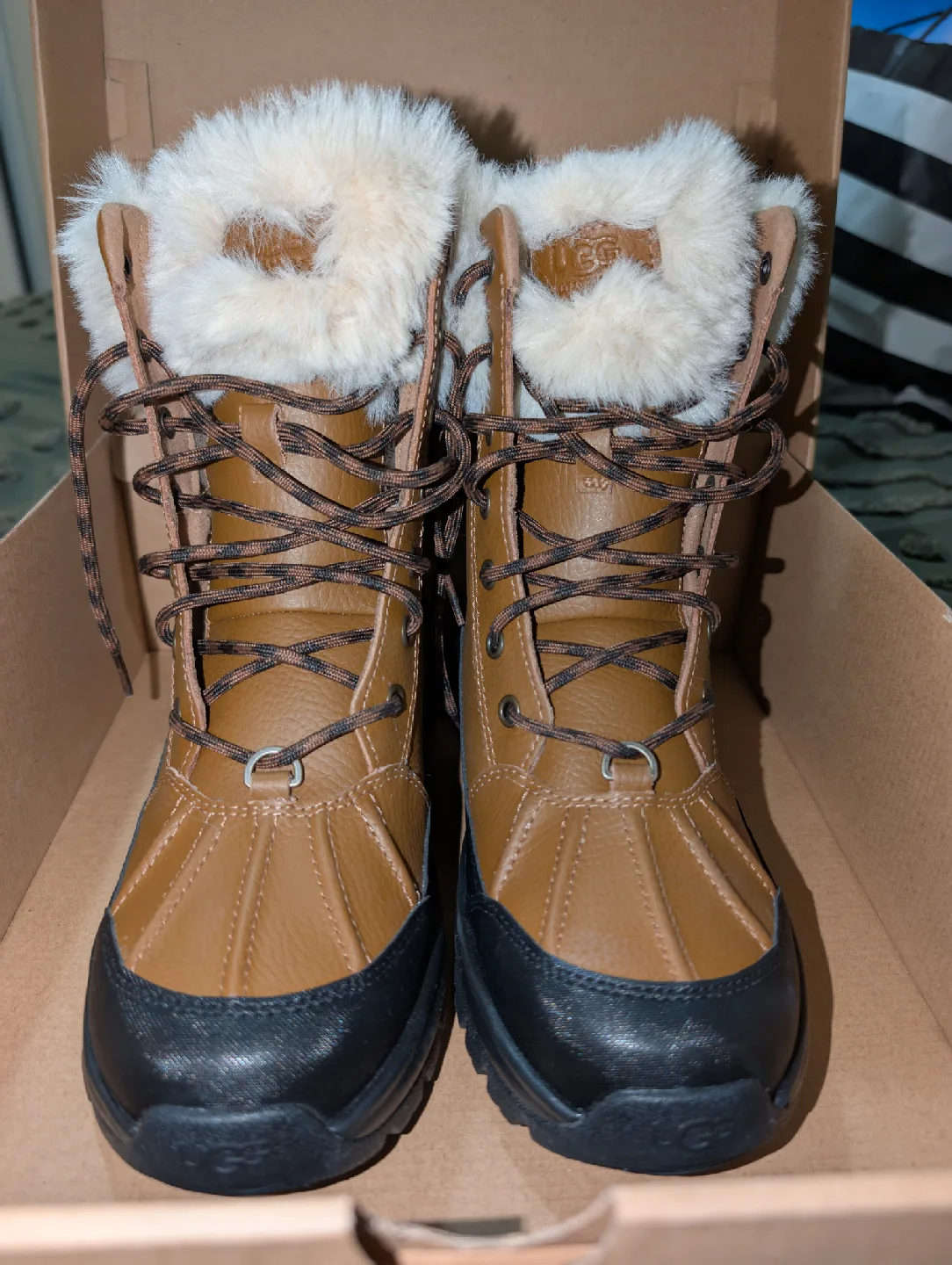 UGG W YOSE Fluff Winter Boots - Size 7 image indicator(2)