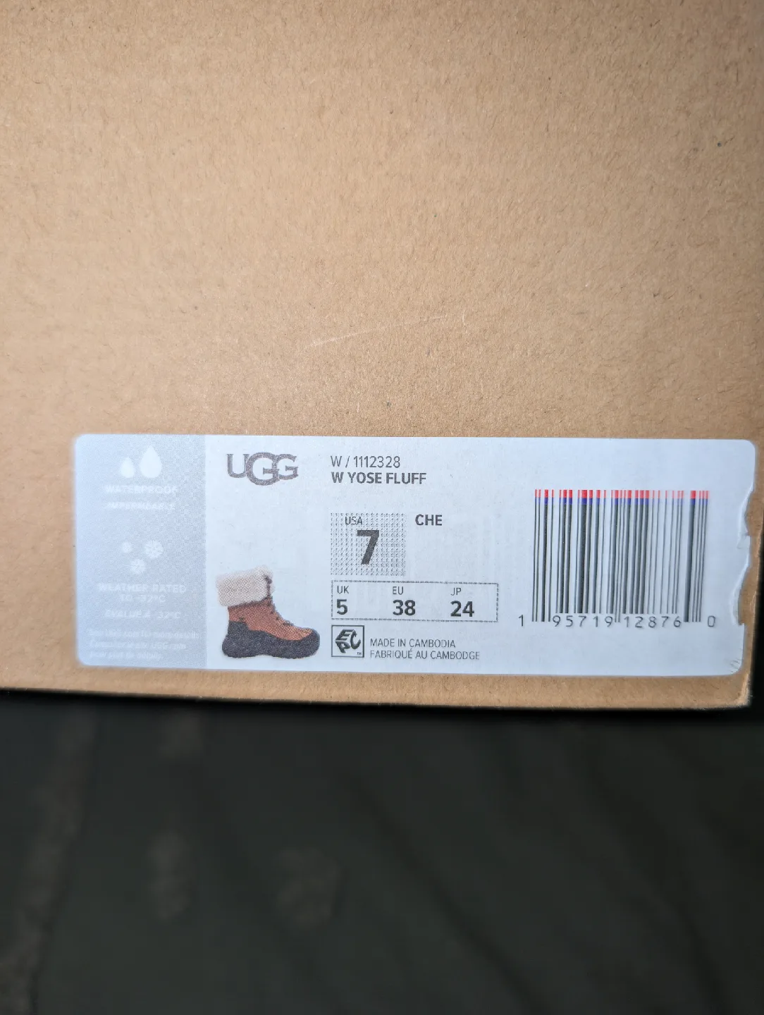 UGG W YOSE Fluff Winter Boots - Size 7 image indicator(4)