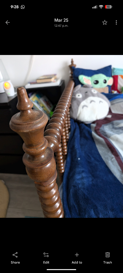 Two hardwood solid twin beds- $175 each or both for $300 - photo 3