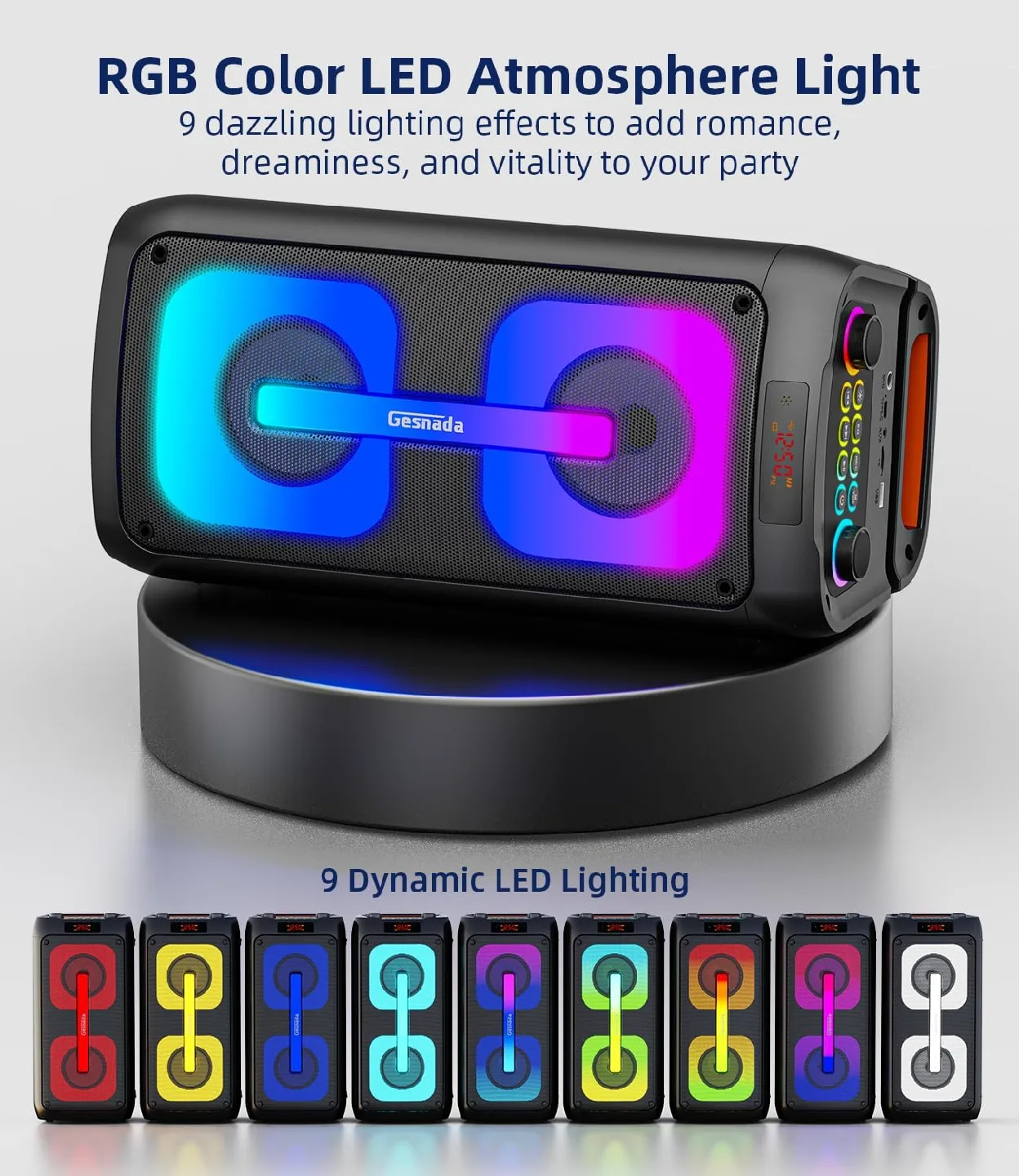 NEW IN BOX - Karaoke Machine for Adults w 2 Mics image indicator(4)