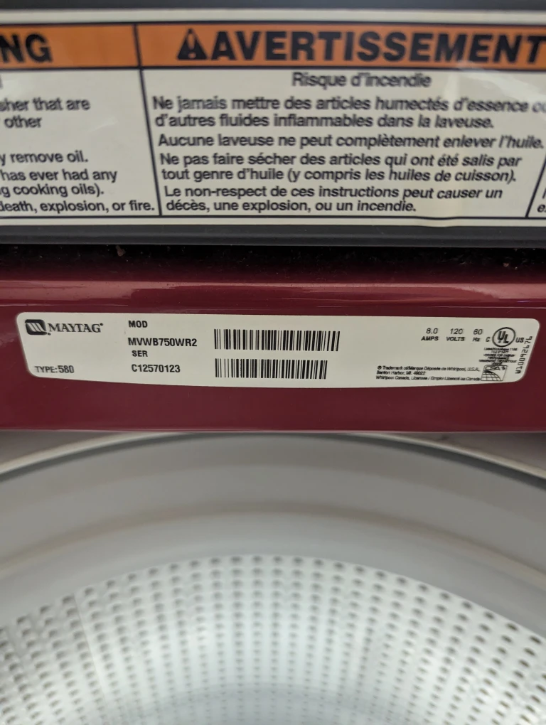 Maytag Bravos MCT Washer and Dryer - photo 3