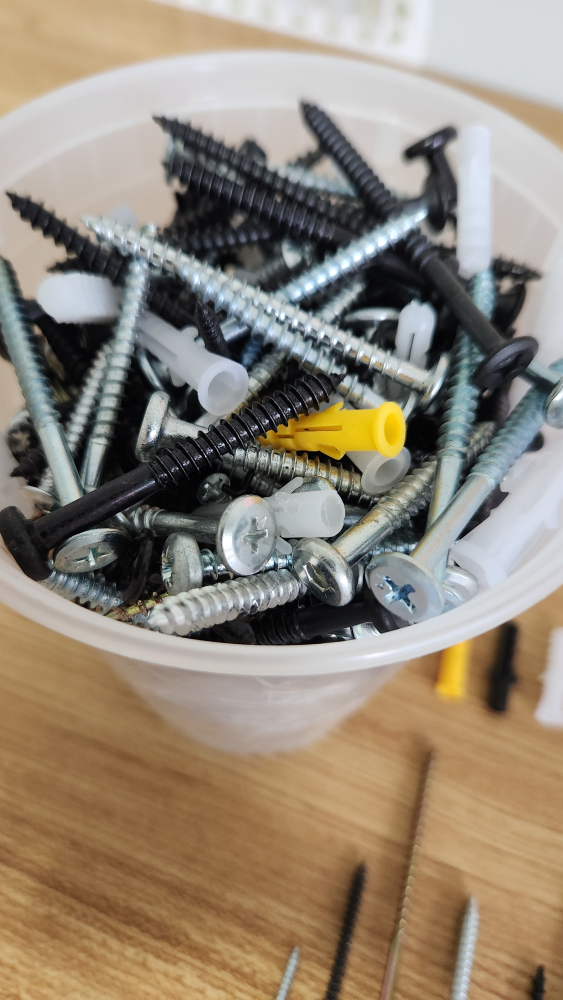 Big Container of Different Screws, Anchors, Bolts, Washers *new - photo 3