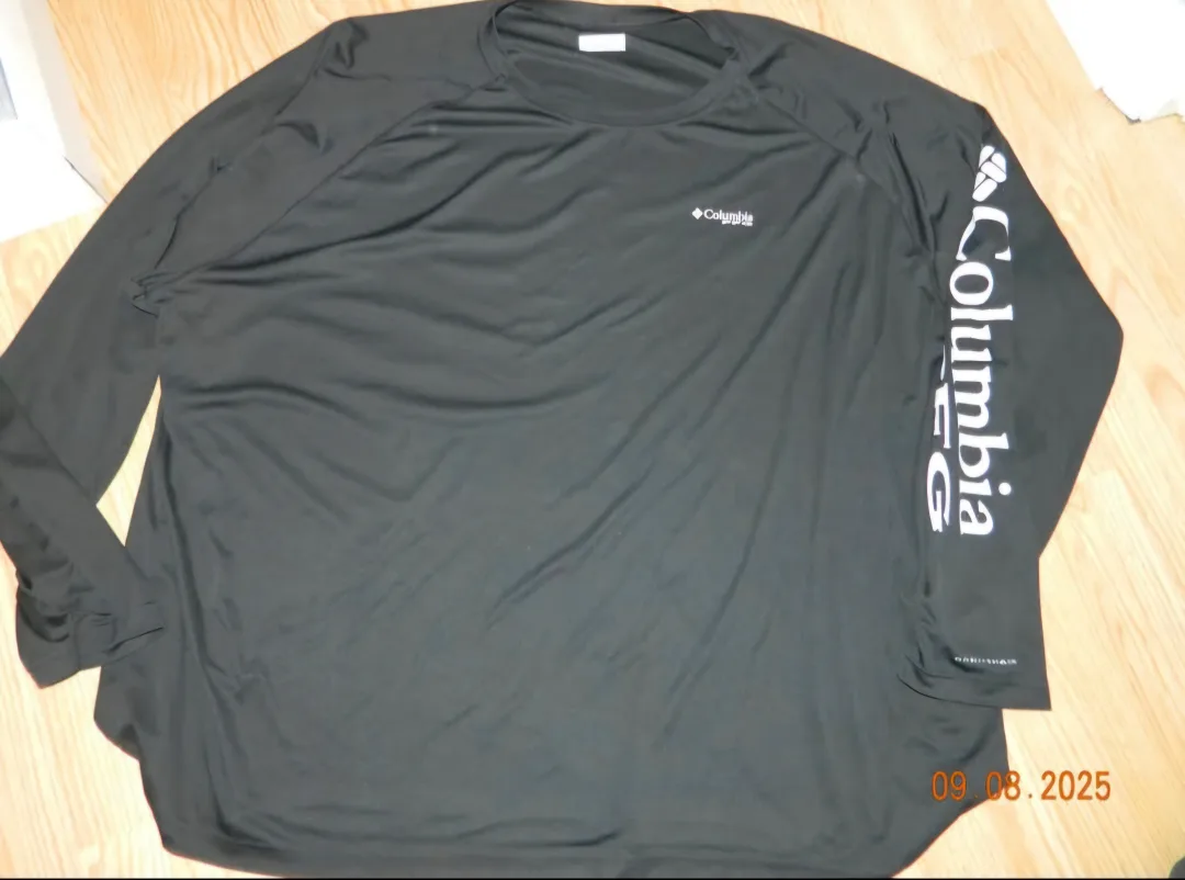 nwot Columbia Black Long Sleeve Shirt size 6xl thumbnail