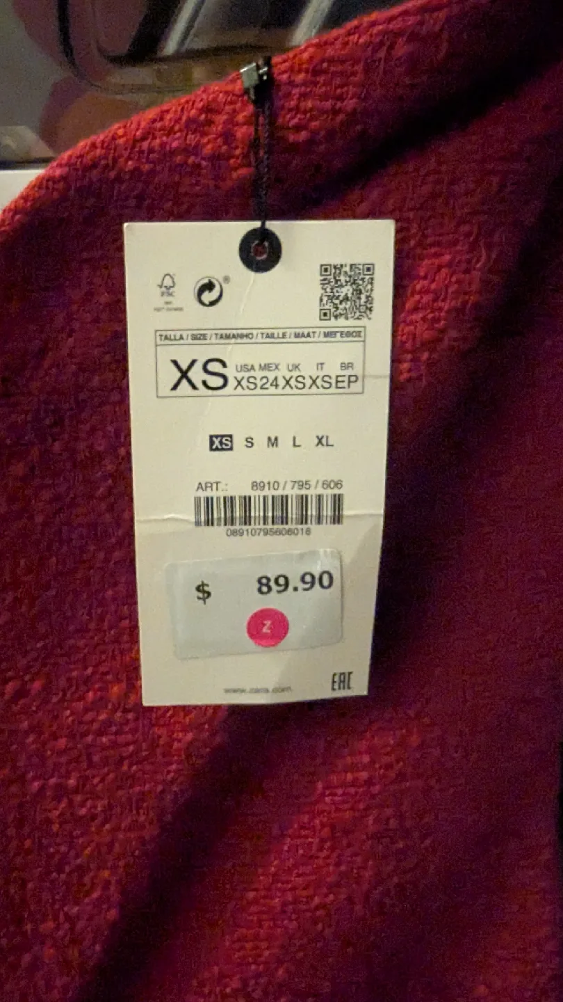 Zara Red XS Party Dress image indicator(2)