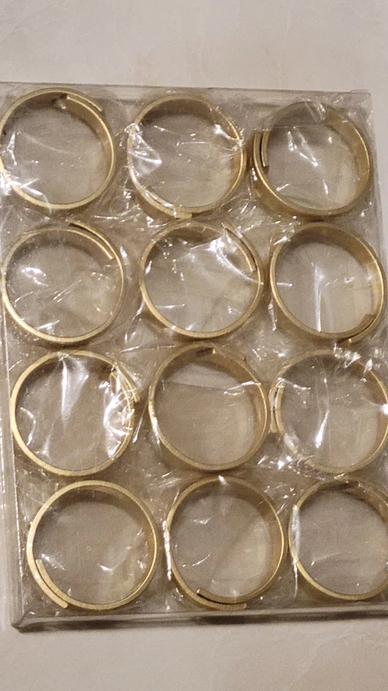 New Gold Napkin Rings (Set of 12)