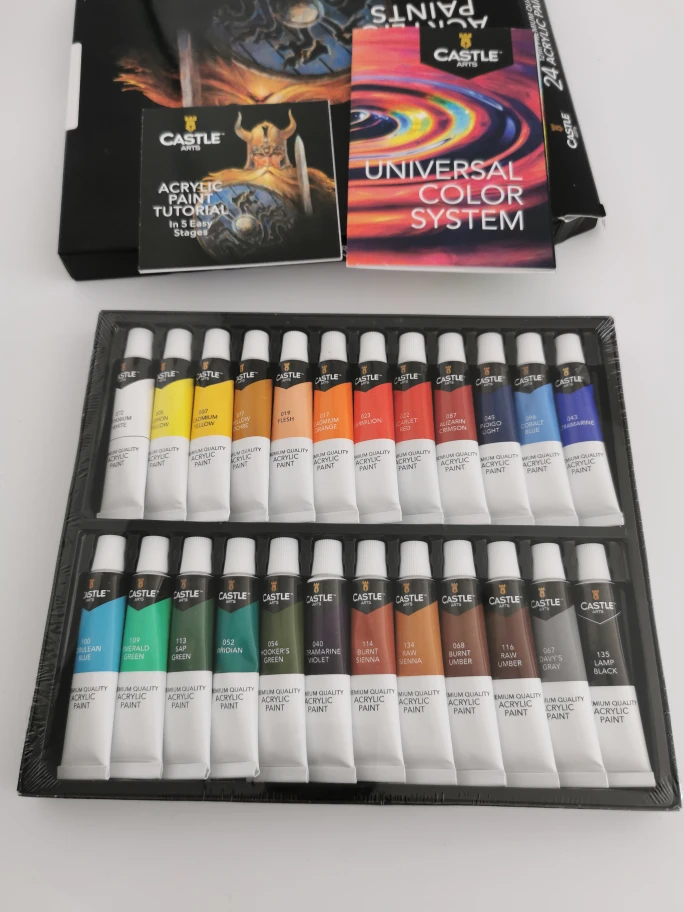 Castle Arts 24 Premium Acrylic Paints - New - photo 3