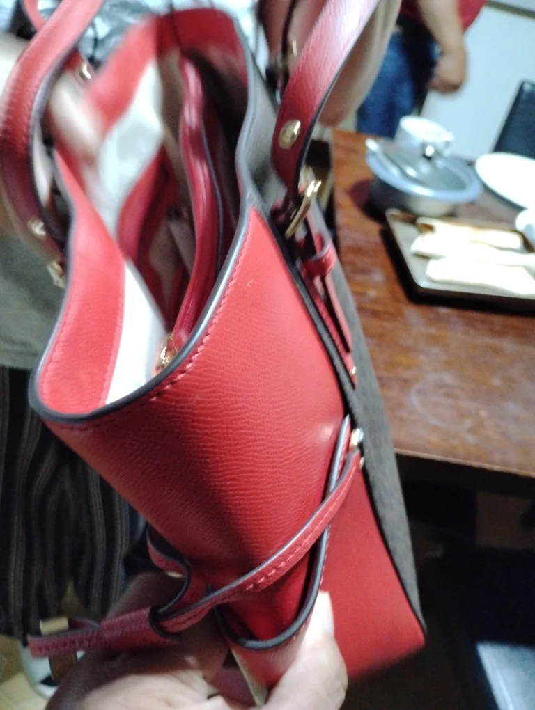 Michael Kors Tote Bag - Red & Brown image indicator(3)