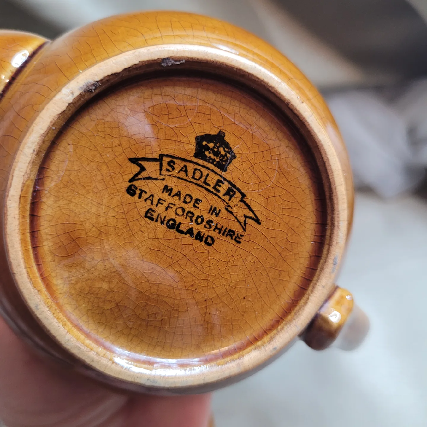 Vintage Sadler Brown Betty Single Teapot - England image indicator(5)