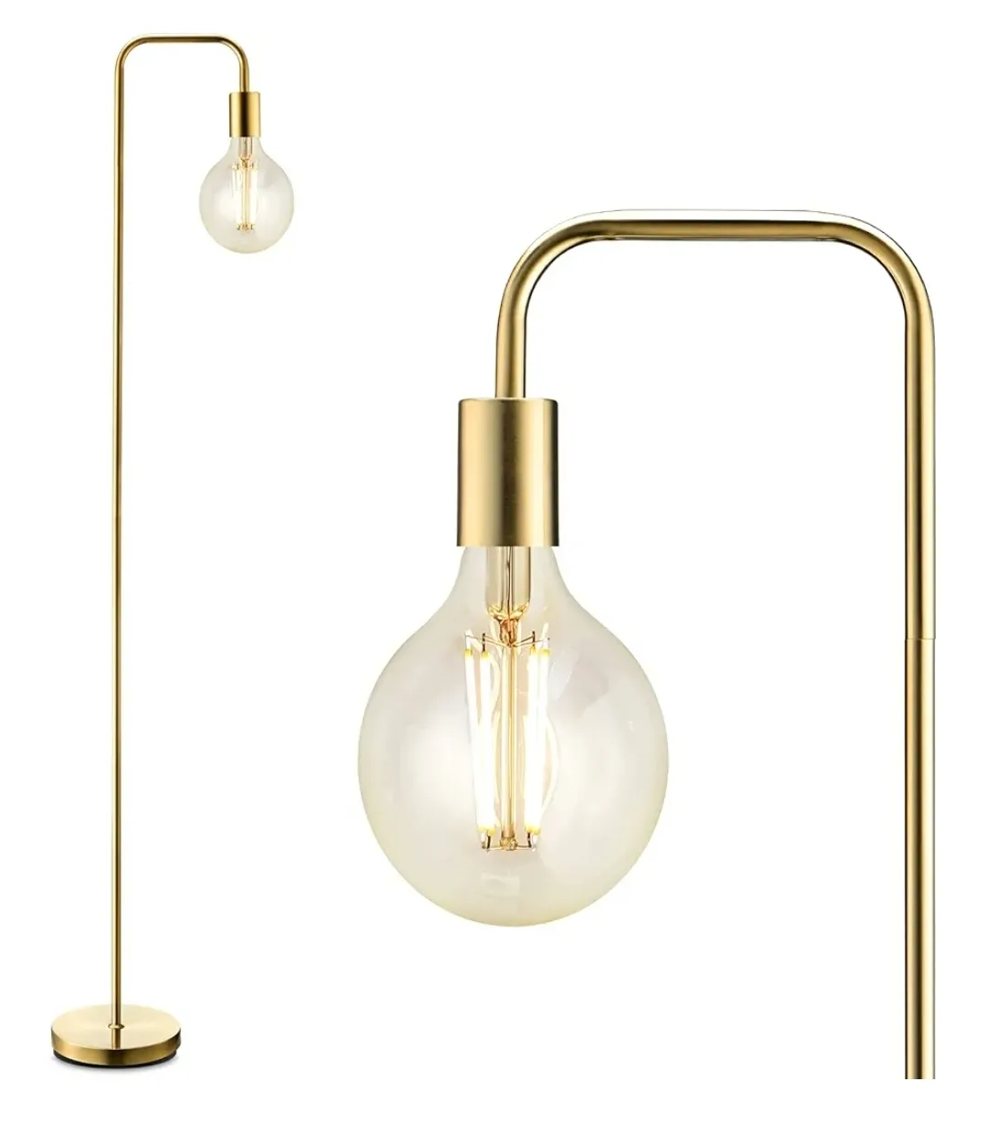 Gold Floor Lamp - 63 inch Tall image indicator(2)