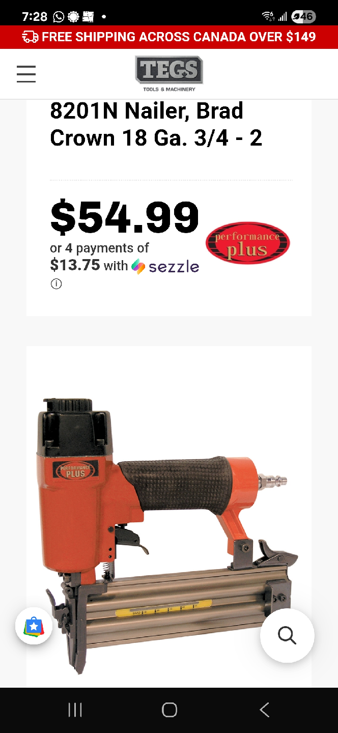 King Canada Brad Nailer 8201N - photo 3