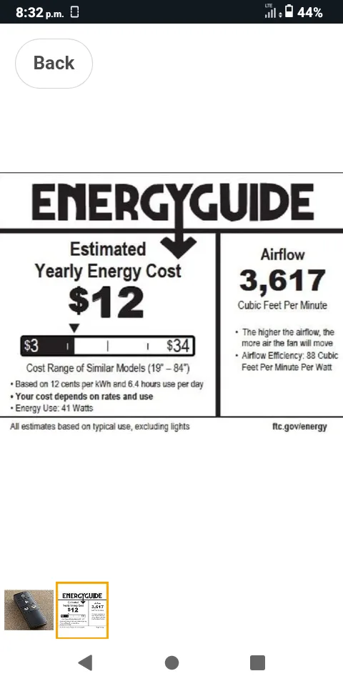 LED Indoor Colour Changing Ceiling Fan- New in box image indicator(7)