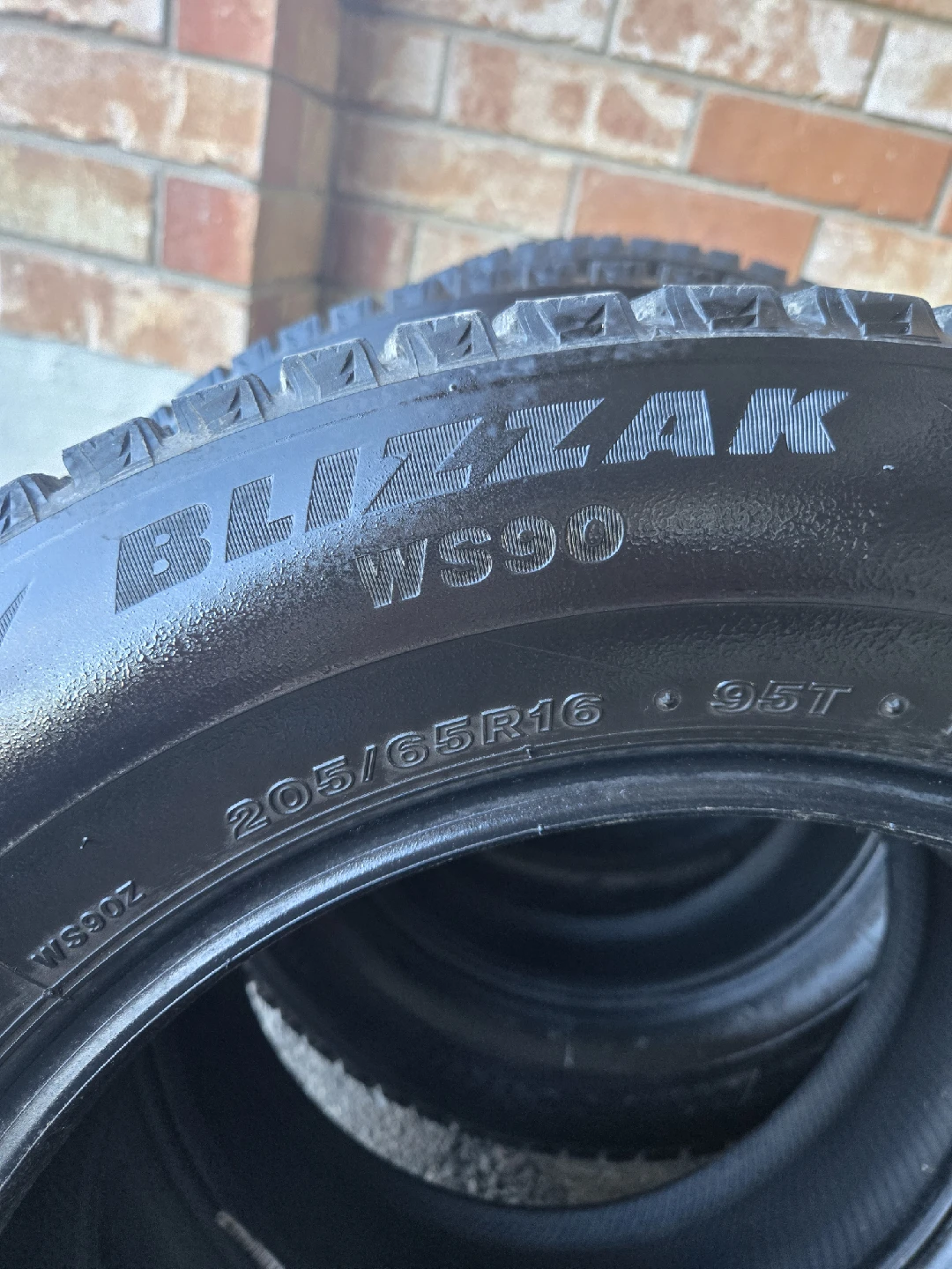 Bridgestone Blizzak WS90 Winter Tires - 205/65R16 - photo 2