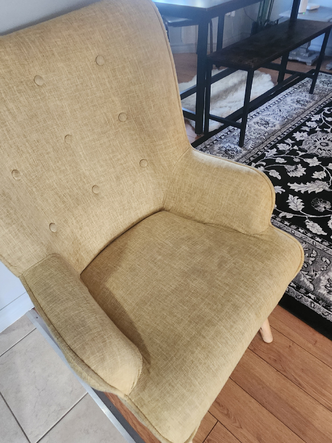 Yellow Accent Chair - photo 3