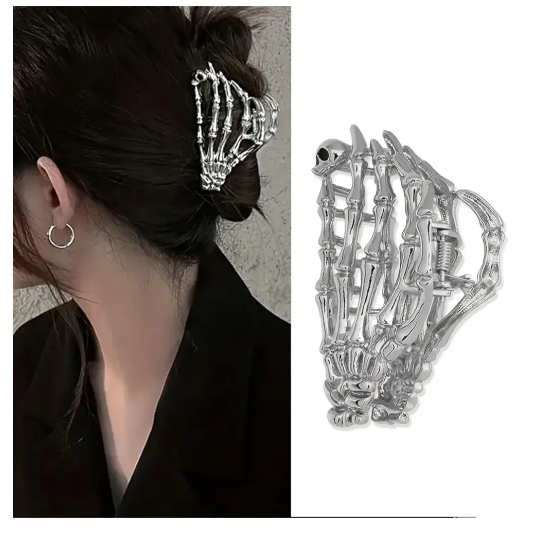 New Halloween Silver Skeleton Clip image indicator(2)