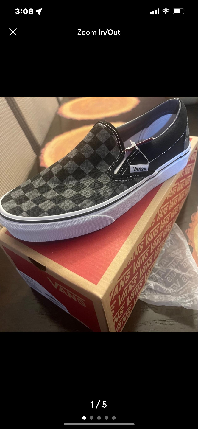 New Vans Checkerboard Slip-On Shoes