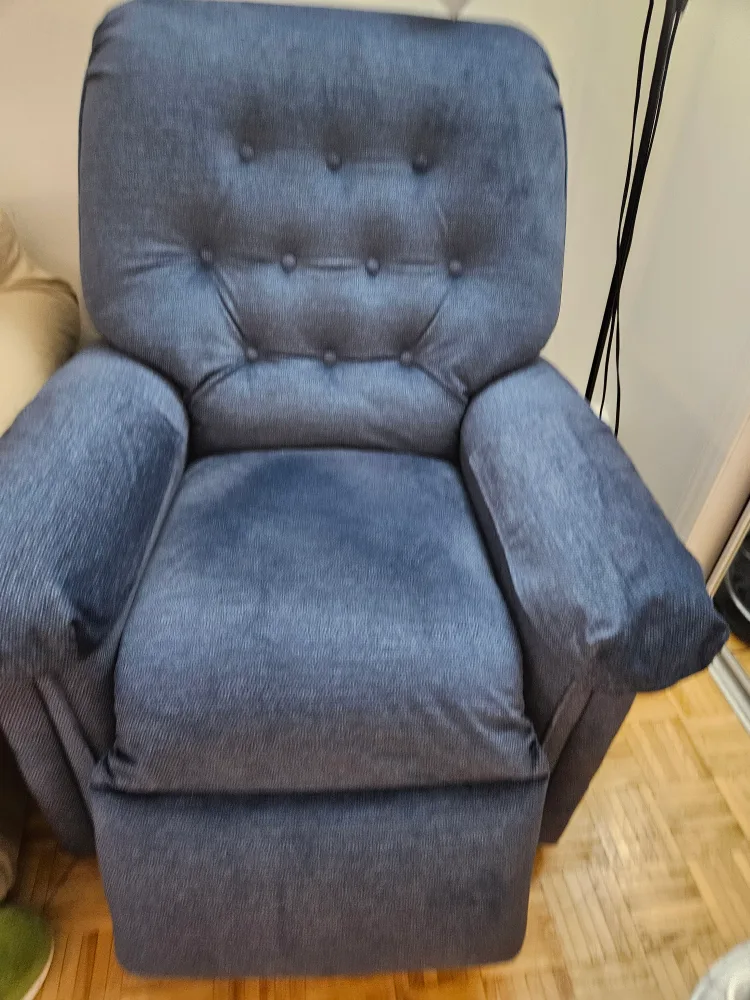 Blue Fabric Recliner Chair thumbnail