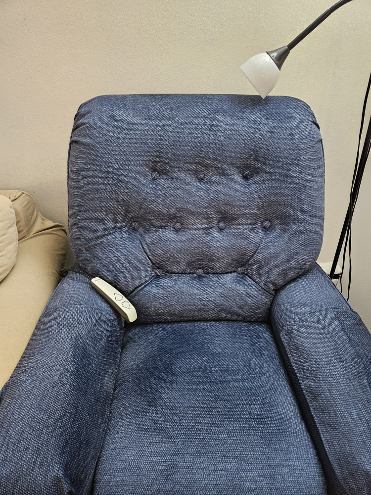 Blue Fabric Recliner Chair - photo 4