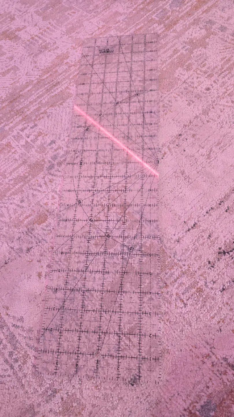 OLFA 12"x18" Frosted Advantage Acrylic Ruler image indicator(2)