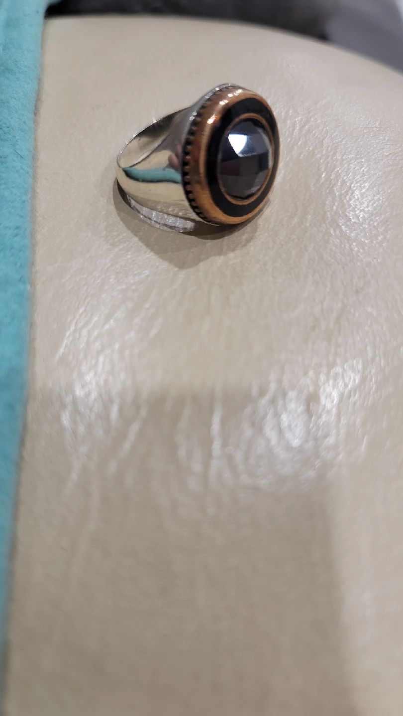 Silver & Onix Ring - photo 5