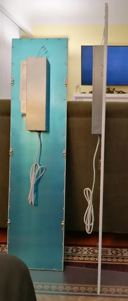 Two flat Led Recessed Luminaires panels, 1ft x 4ft image indicator(2)