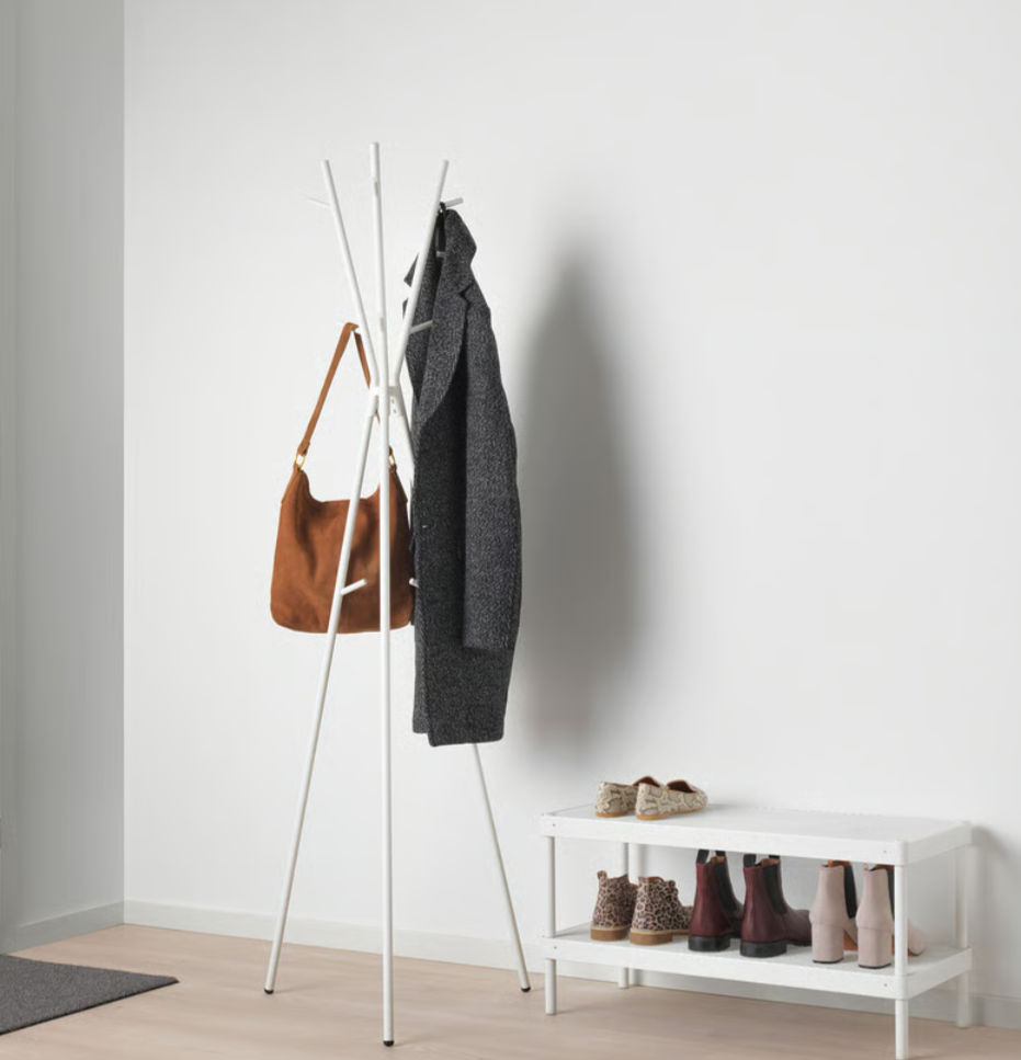 EKRAR Hat and coat stand, white, 169 cm (66 1/2 ") - photo 2