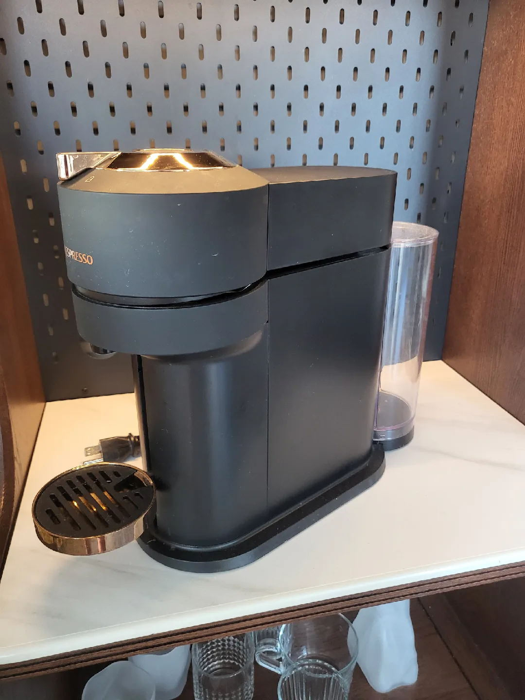 Nespresso Vertuo Next Coffee Machine - Matte Black & Rose Gold image indicator(3)