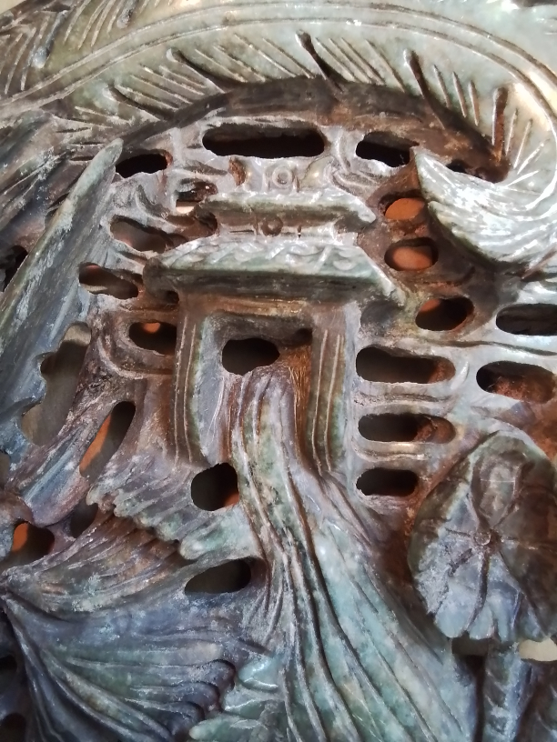 Rare Chinese Serpentine Carved Boulder - photo 2