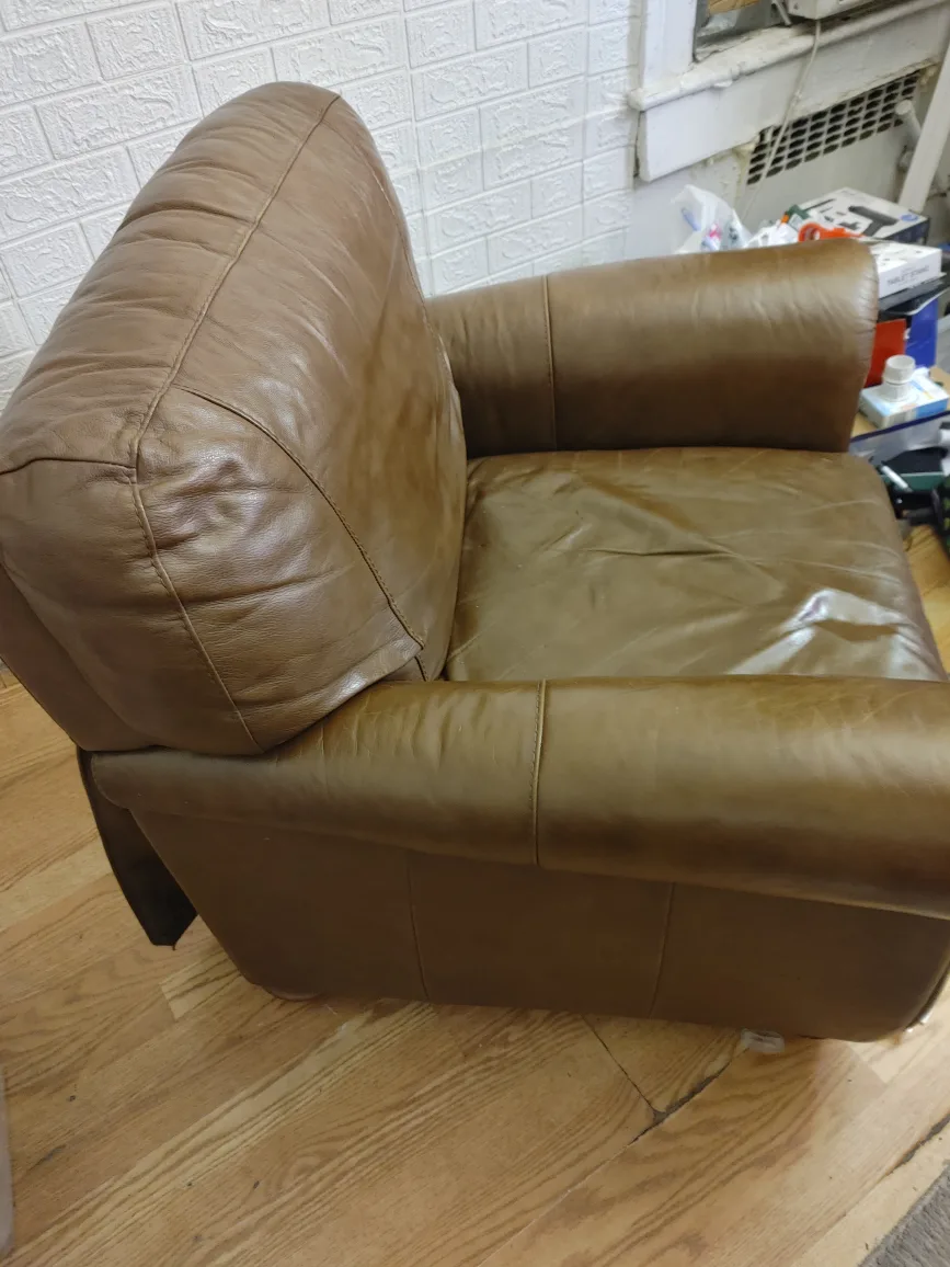 Brown Leather Armchair