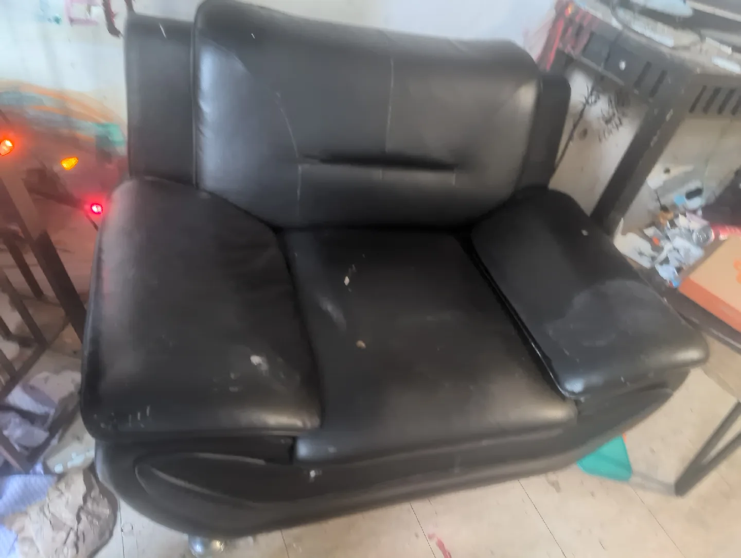 Black Leather Armchair