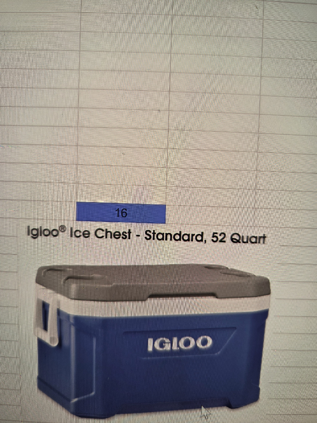 Igloo Ice Chest - Standard, 52 Quart