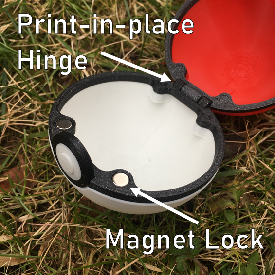 pokeball(with magnet lock)