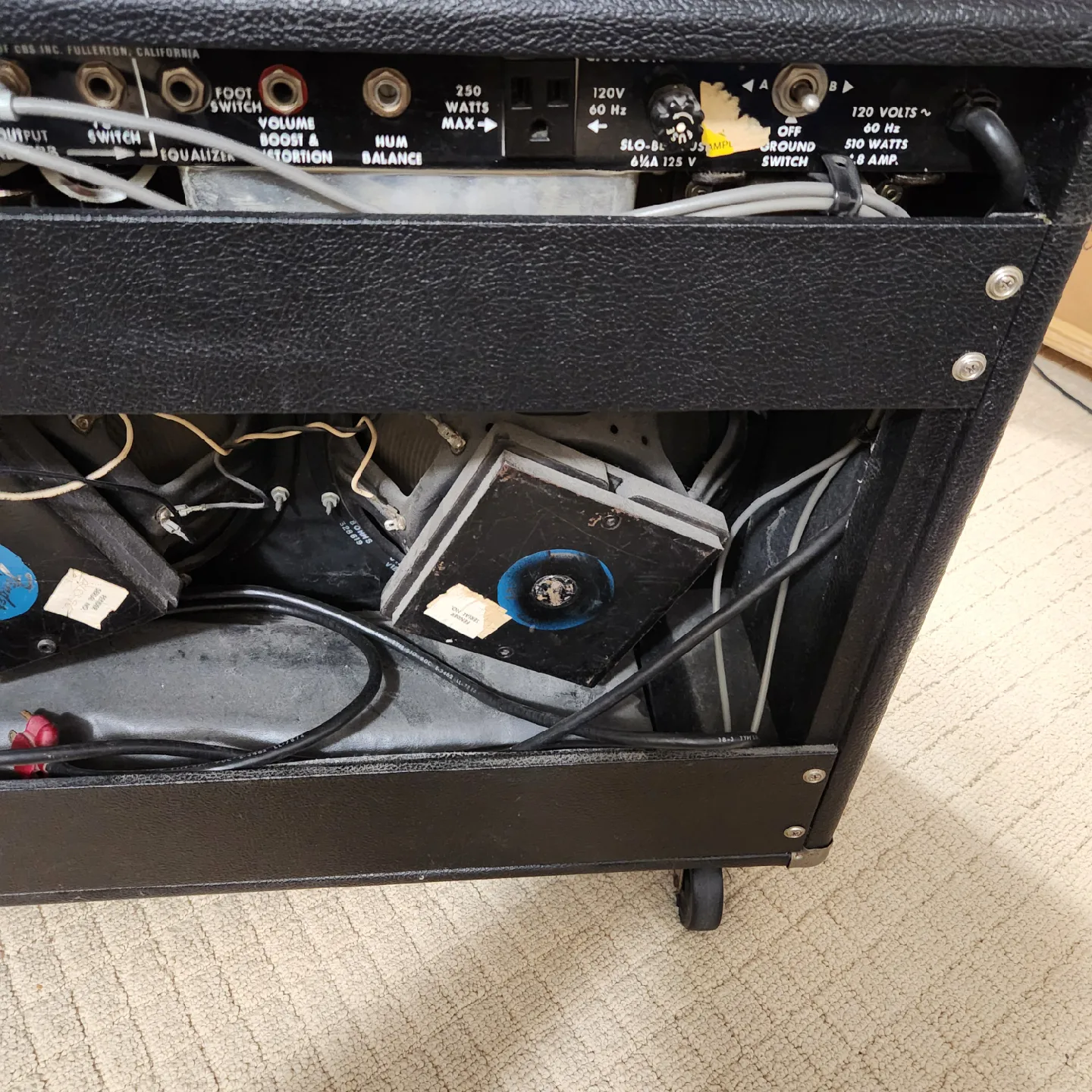 1978 Fender Super Twin Reverb 180 watt tube Amplifier image indicator(7)