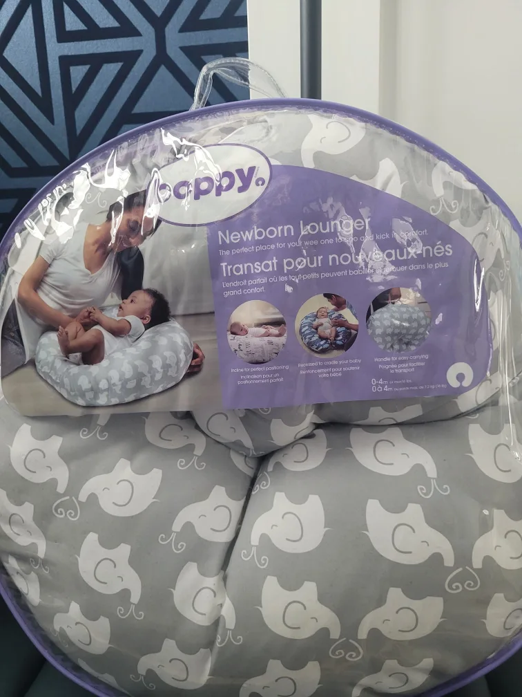 Boppy Newborn Lounger - Grey Elephant Print image indicator(3)