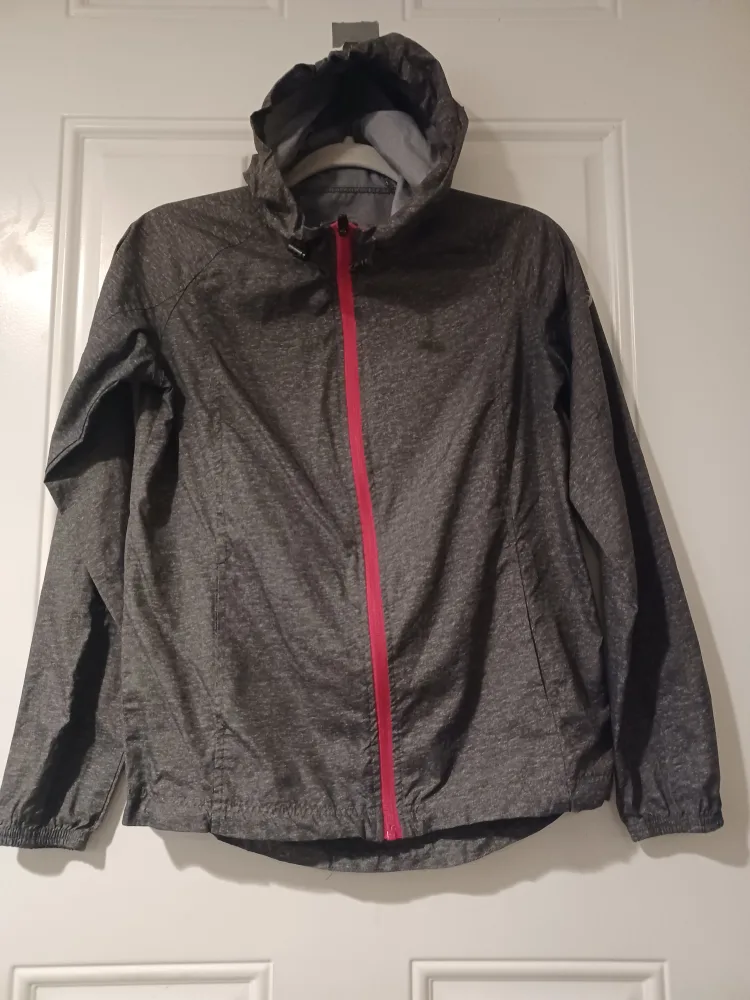 Asics Gray Running Jacket - Size S thumbnail